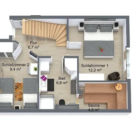 Kuestenwaldblick Mit Privat Sauna, 87qm & 2 Schlafzimmern Graal-Mueritz