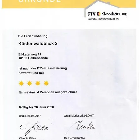 Apartment Kuestenwaldblick Mit Privat Sauna, 87qm & 2 Schlafzimmern